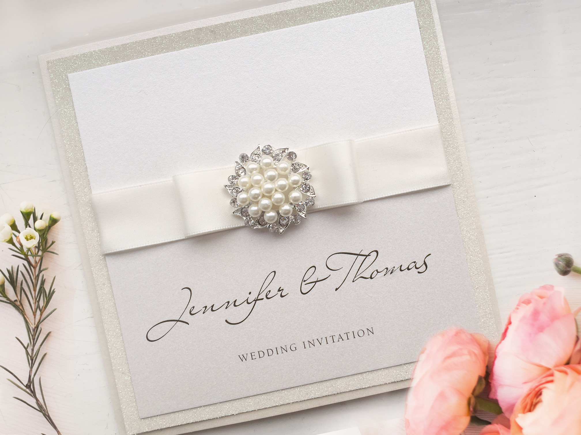 Pearl Wedding Invitations 4